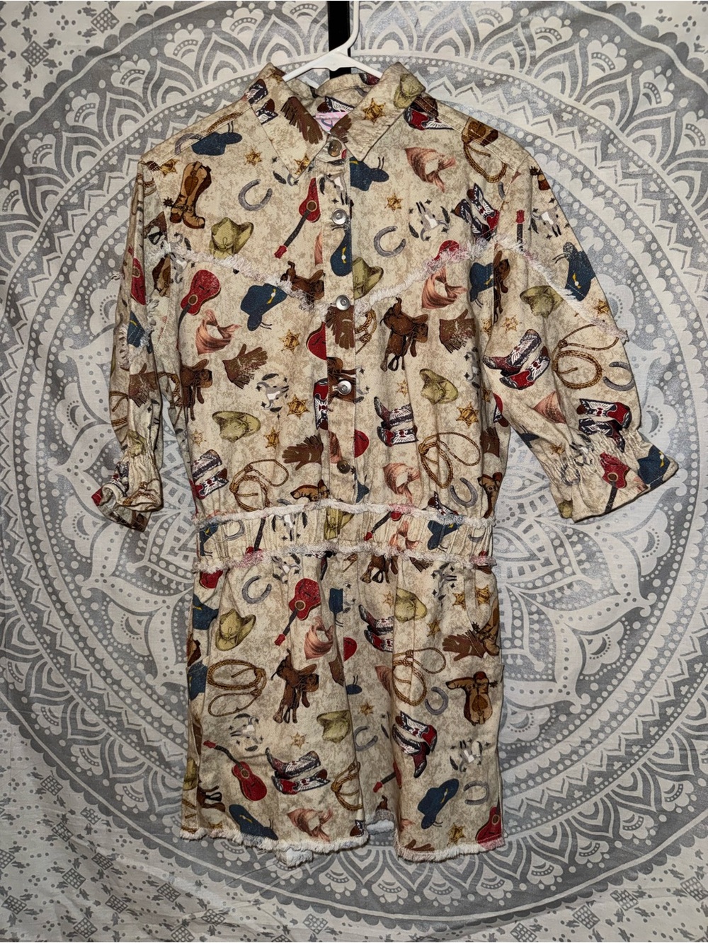 Fantastic Fawn Western jumper/romper